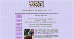 Desktop Screenshot of miragealpacas.com